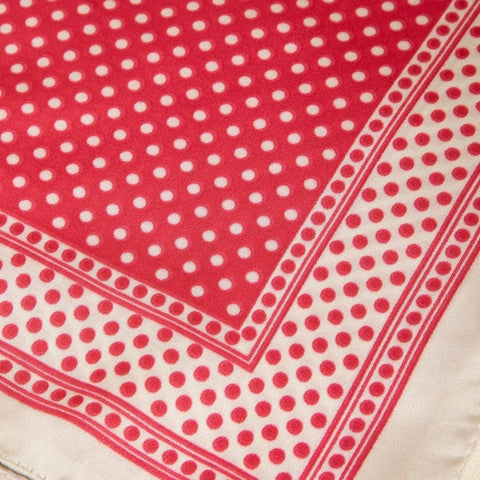 Square Polka Dot Pattern Scarf: BK