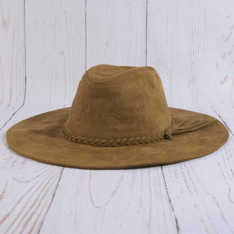 Wide Brim Braided Tassel Fedora Hat: MV