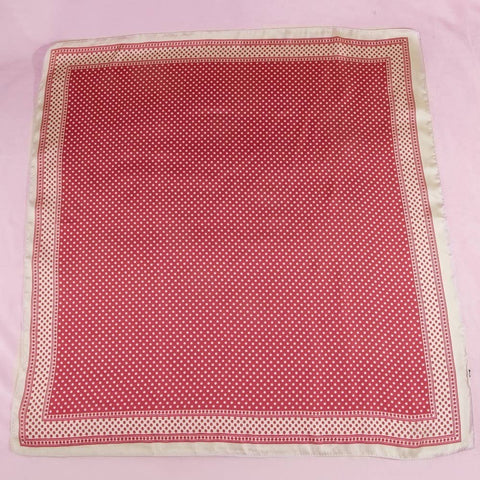 Square Polka Dot Pattern Scarf: BK