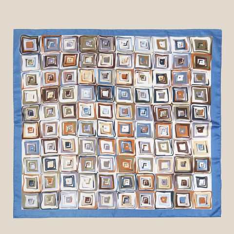 Modern Abstract Square Art Print Bandana Scarf: RD
