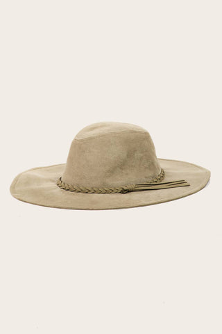 Wide Brim Braided Tassel Fedora Hat: MV