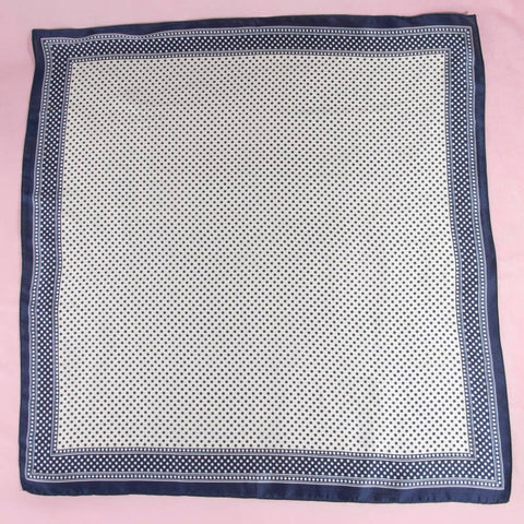 Square Polka Dot Pattern Scarf: BK