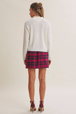 SIMPLE COMFORT 2-WAY ZIP EVERYDAY SWEATER JACKET WITH POCKET: CARAMEL / L