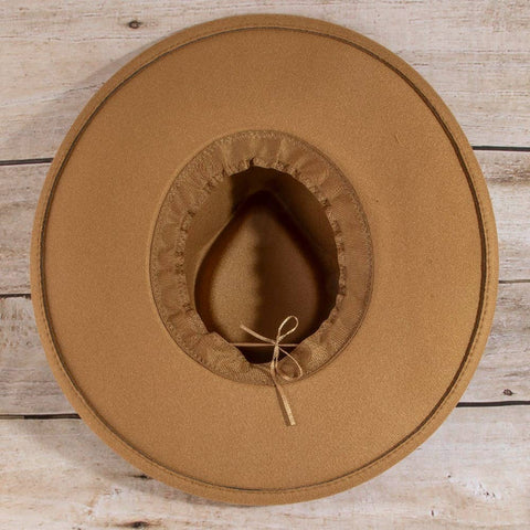 Double Belt Strap Fedora Hat: BK