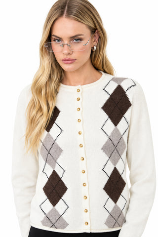 Argyle Cardigan