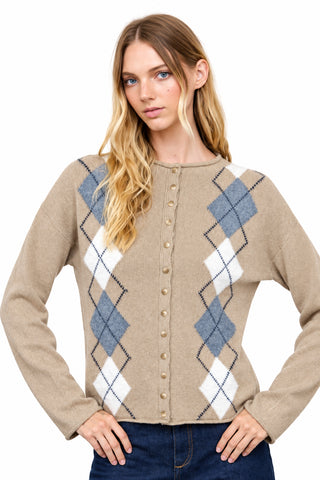 Argyle Cardigan