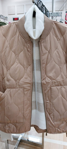 Camel Quilted Jacket